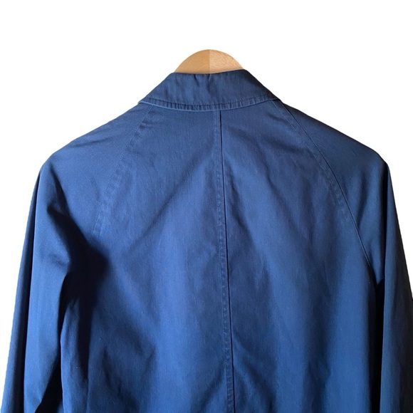 London Fog Vintage Navy Raincoat Weatherwear Distinction Women’s Navy Blue - Picture 4 of 13